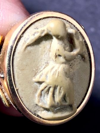 19th C. 585 Gold Ring with Grand Tour High Releif Cameo 8.jpg