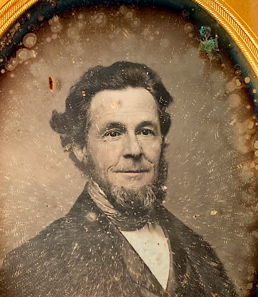 Circa 1850 Daguerreotype Distinguished Old Man Quarter Plate Case Image 10.jpg