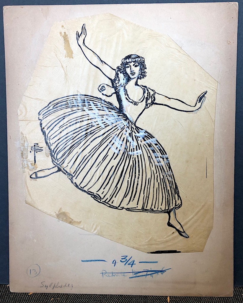 Pamela Coleman Smith Orignal Drawings From Russian Ballet Book 1913 10.jpg