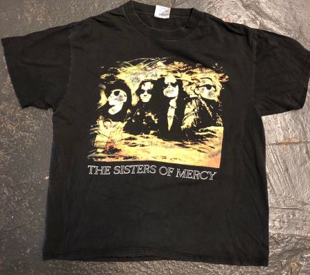 Vintage Sisters of Mercy Tour Shirt Black XL Brockum Tag from 1990 Tour ...