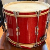 1948-1952 WFL Keystone Badge Red Sparkle Marching Snare SIGNED by William Ludwig Jr. 17.jpg