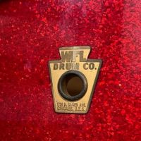1948-1952 WFL Keystone Badge Red Sparkle Marching Snare SIGNED by William Ludwig Jr. 4.jpg