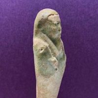 Clay Tomb Statue Egyptian Ushabti on Glued on Catalin Plastic Base 2.jpg