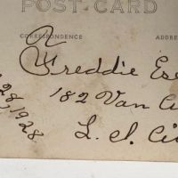 Freddie Esele Armless Wonder Signed Photographic Postcard  9 (in lightbox)
