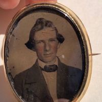 Gold Filled Broach Hand Tinted Tintype Young Man Portrait 5.jpg
