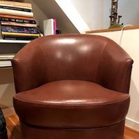 Karl Springer Brown Leather Chairs 7.jpg