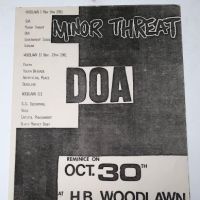 Minor Threat DOA October 30th 1981 Woodlawn Punk Flyer 1.jpg