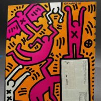 New Music Distribution Service 1986 periodical cover artwork by Keith Haring 2.jpg