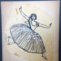 Pamela Coleman Smith Orignal Drawings From Russian Ballet Book 1913 10.jpg