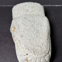 Pre Columbian Jaguar Head From Metate Volcanic Stone 9 (in lightbox)