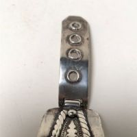 Pre WWII Silver Native American Silver Watch Band with Buckle Clasp 15.jpg