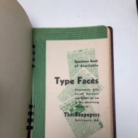 Specimen Book of Available Type Faces The Sunpapers Baltimore  2nd Ed 4 (in lightbox)