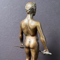 Spiro Schwatenberg Bronze Nude Fencer Athlete 6.jpg