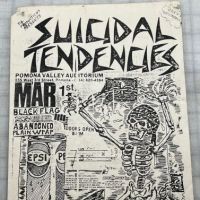 Suicidal Tendencies Flyer March 1st with Black Flag Pomona Vallery Auditorium 1984 1 (in lightbox)