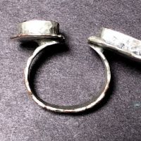 Unmarked Silver 2 Geodes Ring 7.jpg