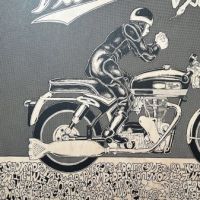 Velocette Viper Venom Motorcycle Poster 1969 Signed by Ed Badajos 7 (in lightbox)