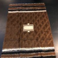 Vintage Brown Camel Hair Blanket Kilim Rug 18.jpg