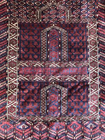 Turkmen Hatchli Prayer Rug 56 x 48 inches 7.jpg