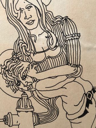 Two Original Ink Drawings by Ed Badajos Circa 1969 4.jpg