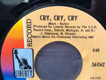 Unrelated Segments Cry, Cry, Cry on Liberty 56062 PROMO 4.jpg