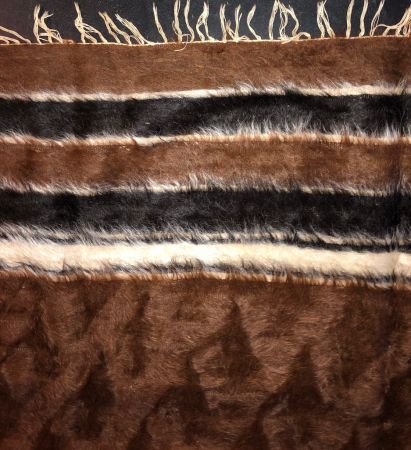 Vintage Brown Camel Hair Blanket Kilim Rug 5.jpg