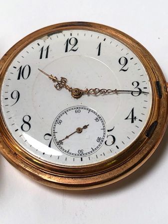 14k Gold Swiss  Exported to Germany 1907 Hunting Case Pocket Watch 2.jpg