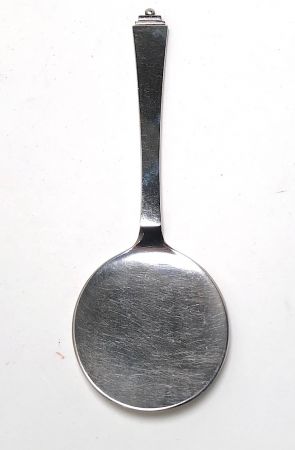 Georg Jensen circa 1920s Art Deco Pyramid Pattern Pastry Server 830 Silver 1.jpg