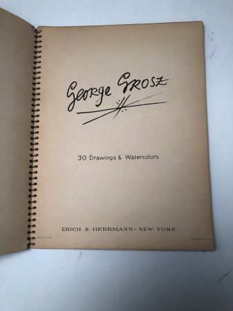 George Grosz 30 Drawings and Watercolors 1944 Spiral Bound Erich Herrmann 6.jpg