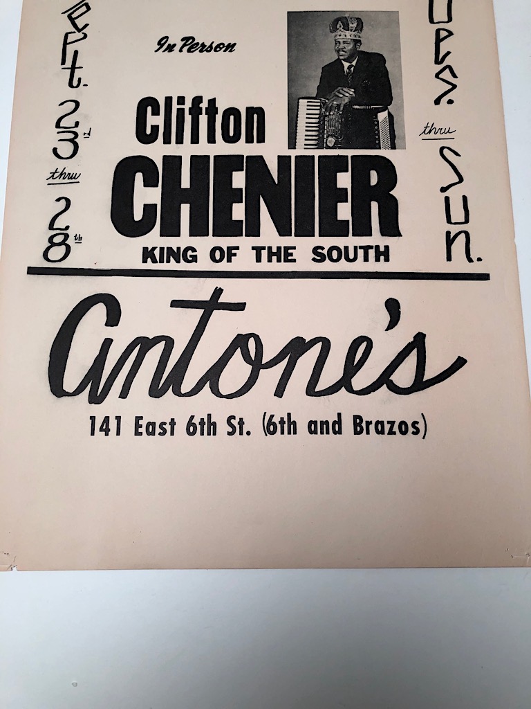 Clifton Chenier King of The South Poster Antone's Texas 2.jpg