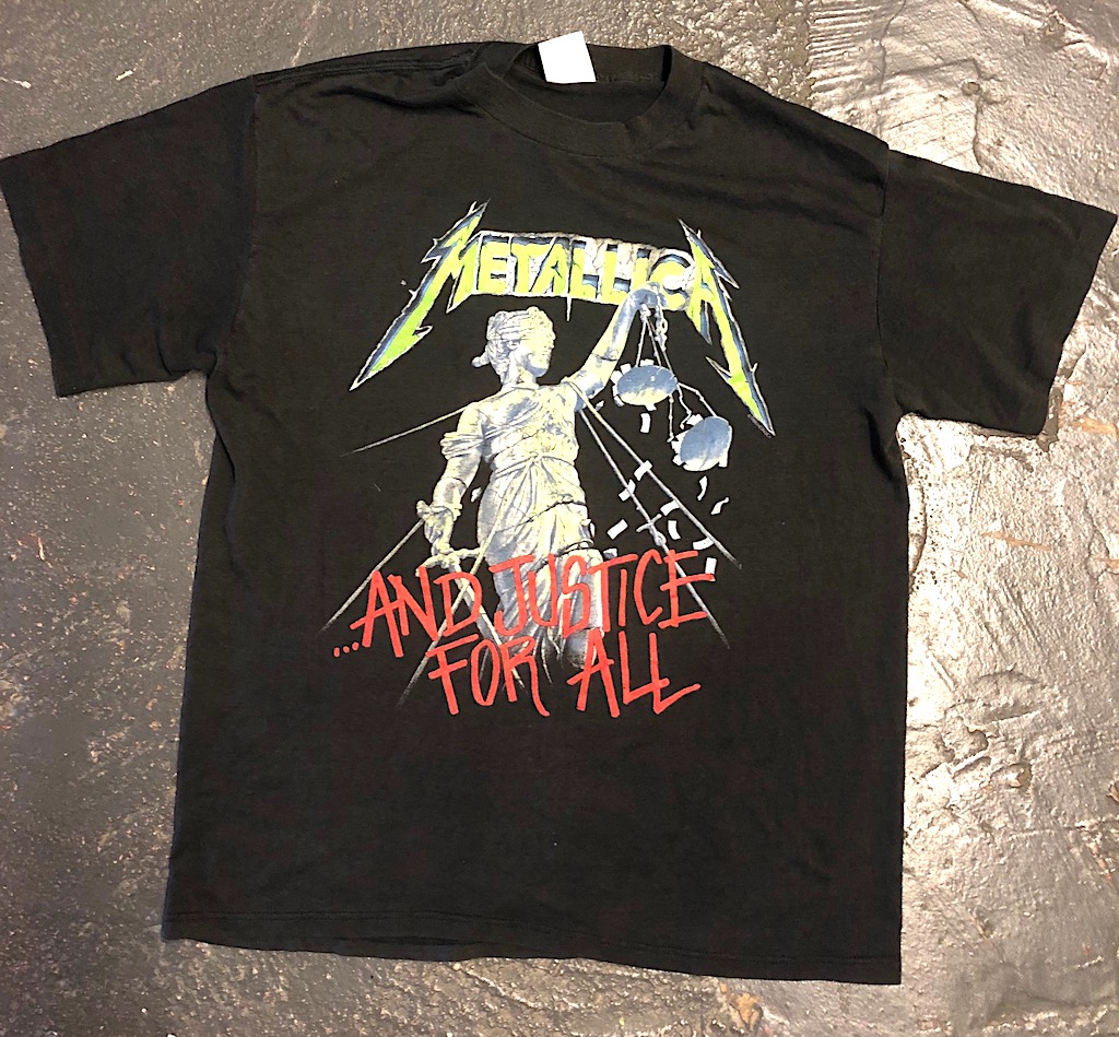 Metallica With Justice for All Tour T-Shirt 80's - Small