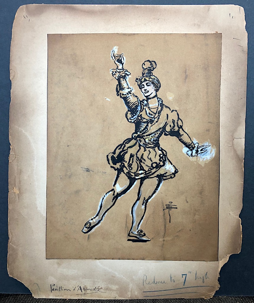 Pamela Coleman Smith Orignal Drawings From Russian Ballet Book 1913 6.jpg