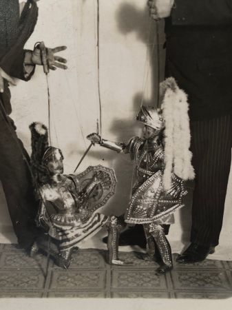 Real Photo Pitch Card for Sicilian Marionette Show Famiglia Greco Italian Circa 1920s 5.jpg