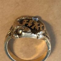 14k Gold Ring Dragon with Initials WH and Diamond 8.jpg