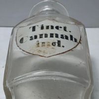 19th C. Apothecary Bottle with Original Stopper Tinct. Cannab. ind. Tinture of Cannabis 8.jpg (in lightbox)