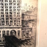 Anton Schutz Original Drawing and Etching Framed and Matted The Spirt of Baltimore, 1930 8.jpg