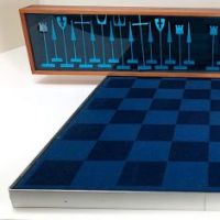 Austin Cox Enterprises Modernist Chess Set 1962 Aluminum Alcoa 2.jpg