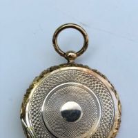 Double Portrait Locket with 2 Daguerreotypes Man and Woman Rose Gold Ornate Case 5.jpg