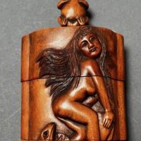 Inro and Netsuke Frog and Nude Woman 6.jpg