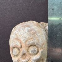 Maya Pottery Skull Shard with Ghoulish Expression 11 (in lightbox)