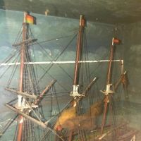 Merchant Ship Folk Art in Glass Box 17.jpg