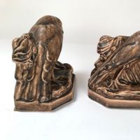 Pair of Rookwood Bookends of Ravens Model 2275 and Dated 1923 3.jpg