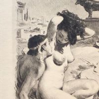 Paul Emile Becat Two Greek Lovers Etching 5.jpg