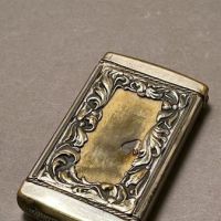  Paul Thumann Psyche at Nature's Mirror Match Safe Silver Plate 9.jpg