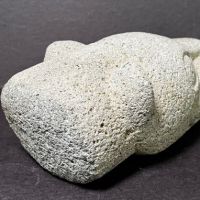 Pre Columbian Jaguar Head From Metate Volcanic Stone 5 (in lightbox)