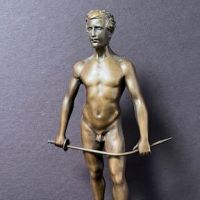 Spiro Schwatenberg Bronze Nude Fencer Athlete 2.jpg