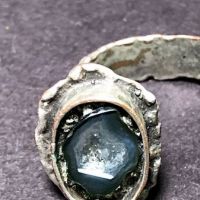 Unmarked Silver 2 Geodes Ring 3.jpg