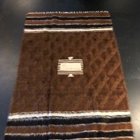 Vintage Brown Camel Hair Blanket Kilim Rug 1.jpg