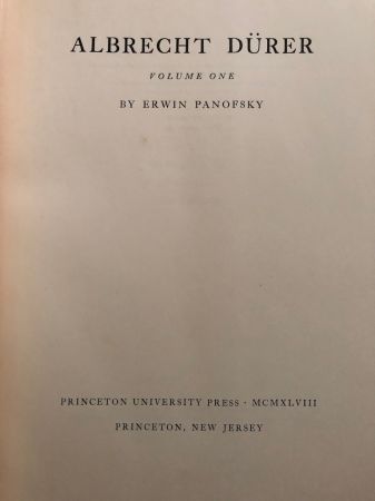 Two Volume set of Albrecht Durer Pub by Princeton University Press 1948 by Erwin Panofsky 8.jpg