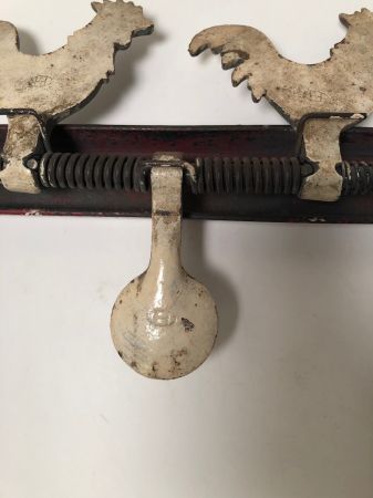 Antique Hoffman Carnival Shooting Target Two Roosters 10.jpg