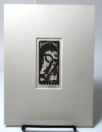Max Weber Woodcut Head Japon Paper 2.jpg